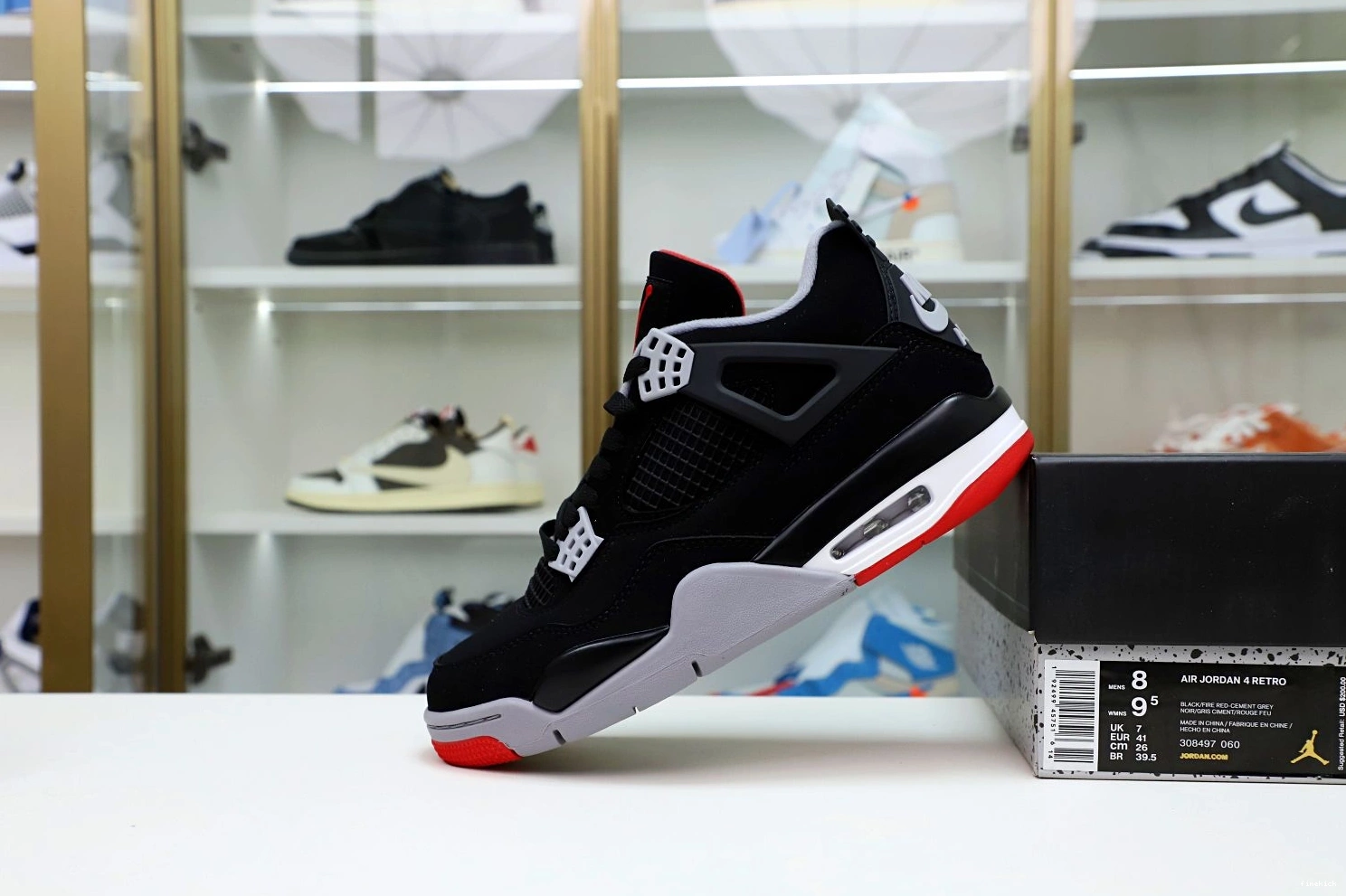 AIR 'BRED' 2019 JORDAN 4 RETRO OG 0718